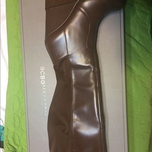 BCBG Over the Knee Wedge Boots